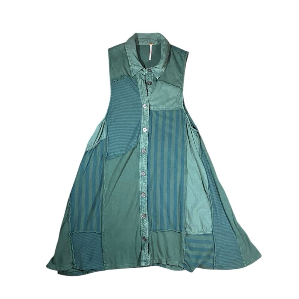 Free People Sage Santana Patchwork Dress - M